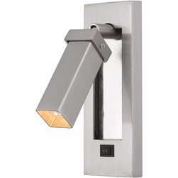 Cal LA-8046 Led Contemporary Brushed Steel LED Lighting Sconce