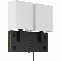 Cal LA-8048W2L-1 Oberlin Contemporary Dark Bronze Lamp Sconce