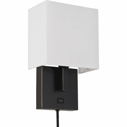 Cal LA-8048WL-1 Oberlin Contemporary Dark Bronze Wall Sconce Light