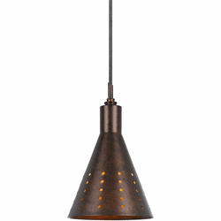 Cal UP-1011-6-RU Uni-Pack Modern Rust Mini Hanging Light