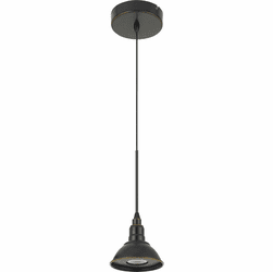 Cal UP-1119 Kampia Contemporary Dark Bronze LED Mini Pendant Hanging Light