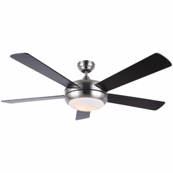 Canarm CF52MD05BN Moderne Contemporary Brushed Nickel LED 52" Ceiling Fan