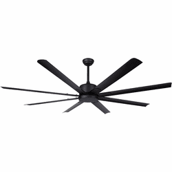 Canarm CP72EZR8BK-NLW Ezra Contemporary Black 72" Home Ceiling Fan