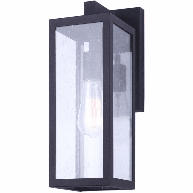 Canarm IOL456BK Newport Modern Black Outdoor Wall Lamp - CAN-IOL456BK