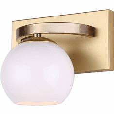 Canarm IVL1169A01GDP Monroe Contemporary Gold / Painted Gold Wall Light Fixture