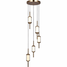 Canarm LPL321A05GD Lavene Modern Gold LED Multi Pendant Lamp