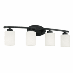 Capital Lighting 115241MB-338 Dixon Modern Matte Black 4-Light Vanity Lighting Fixture