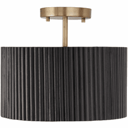 Capital Lighting 250711KR Donovan Modern Black Stain and Matte Brass Overhead Lighting