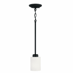 Capital Lighting 315211MB-338 Dixon Contemporary Matte Black Mini Ceiling Light Pendant