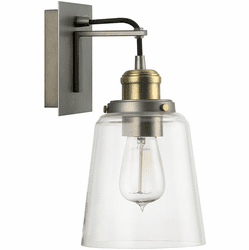 Capital Lighting 3711GA-135 Contemporary Graphite With Aged Brass Wall Lighting Sconce