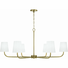 Capital Lighting 449461AD-706 Brody Aged Brass Chandelier Light