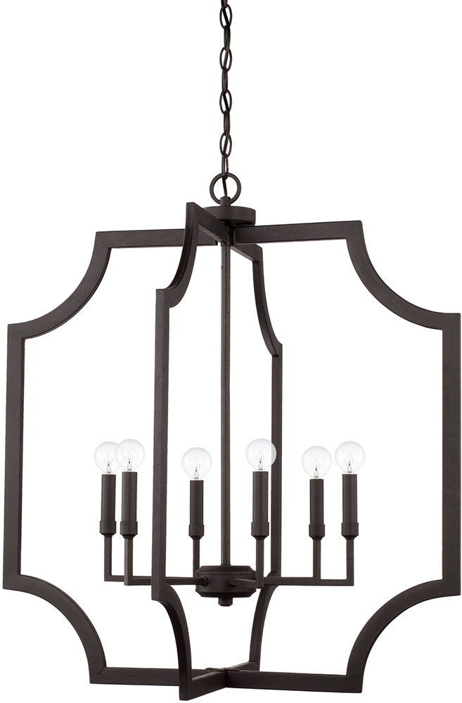 Capital Lighting 526161BI Contemporary Black Iron Foyer Light Fixture