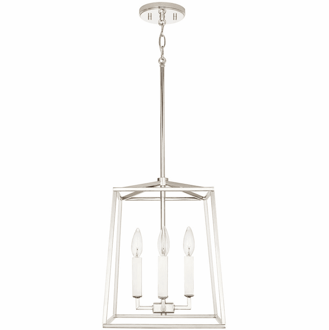 Capital Lighting 537641PN Thea Polished Nickel 12" Foyer Light Fixture