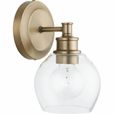 Capital Lighting 621111AD-426 Mid-Century Aged Brass Lighting Wall Sconce