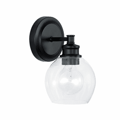 Capital Lighting 621111MB-426 Mid Century Contemporary Matte Black Wall Sconce