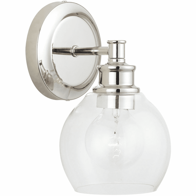 Capital Lighting 621111PN-426 Mid-Century Polished Nickel Wall Light Fixture