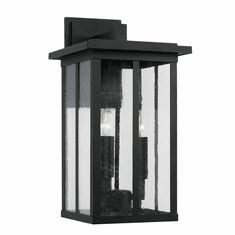 Capital Lighting 943832BK Barrett Traditional Black Outdoor Wall Sconce Light