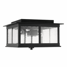 Capital Lighting 943836BK Barrett Traditional Black Outdoor Ceiling Lighting Fixture