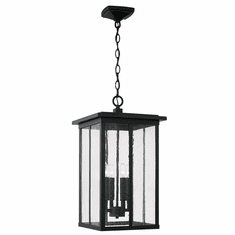 Capital Lighting 943844BK Barrett Traditional Black Exterior Mini Hanging Lamp