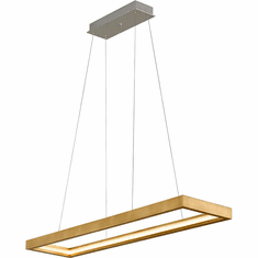 Corbett 284-51-GL Jasmine Contemporary Gold Leaf LED Kitchen Island Light
