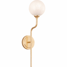 Corbett 332-01-VGL Onyx Modern Vintage Gold Leaf Xenon Light Sconce