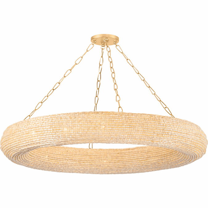 Corbett 384-50-VGL Lure Modern Vintage Gold Leaf 50" Drop Ceiling Light Fixture