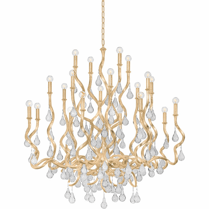 Corbett 414-48-GL Aveline Modern Gold Leaf Ceiling Chandelier