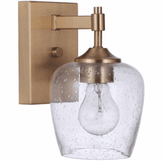 Craftmade 12406SB1 Stellen Satin Brass Wall Lamp