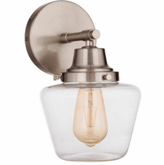 Craftmade 19507BNK1 Essex Brushed Polished Nickel Wall Sconce