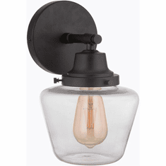 Craftmade 19507FB1 Essex Flat Black Wall Lamp
