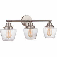 Craftmade 19528BNK3 Essex Brushed Polished Nickel 3-Light Bathroom Light
