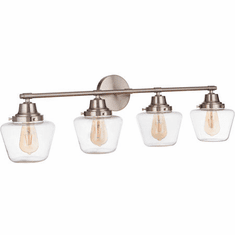 Craftmade 19538BNK4 Essex Brushed Polished Nickel 4-Light Vanity Light