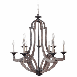 Craftmade 35129-WP Winton Modern Weathered Pine Lighting Chandelier