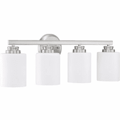 Craftmade 50504-BNK-WG Bolden Brushed Polished Nickel 4-Light Bathroom Vanity Light