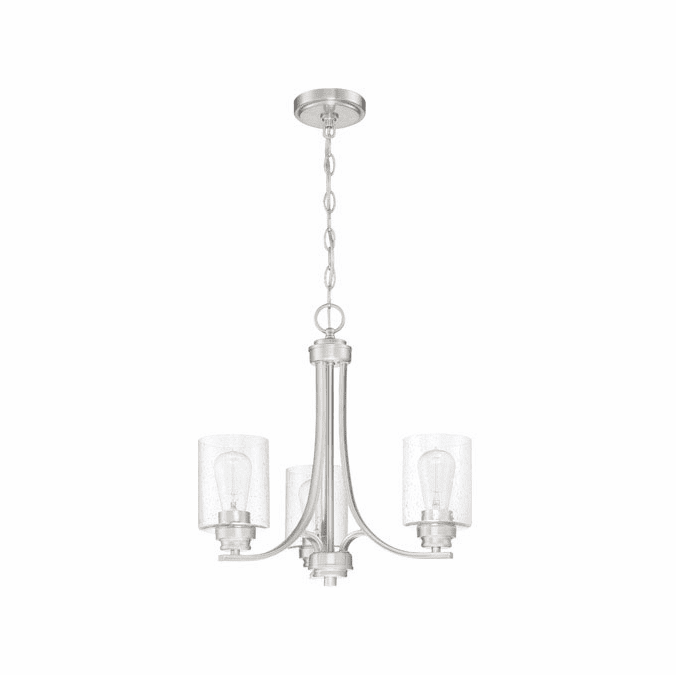 Craftmade 50523-BNK Bolden Brushed Polished Nickel Mini Hanging Chandelier