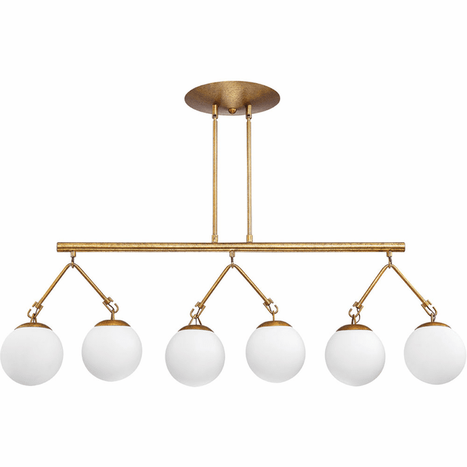 Craftmade 50776-PAB Orion Contemporary Patina Aged Brass Island Lighting