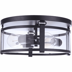 Craftmade 55383-FB Elliot Contemporary Flat Black Overhead Light Fixture