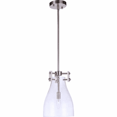 Craftmade 55891-BNK Chardonnay Modern Brushed Polished Nickel Mini Pendant Lighting