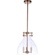 Craftmade 55893-SB Chardonnay Contemporary Satin Brass 13" Drop Lighting Fixture