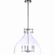 Craftmade 55895-BNK Chardonnay Modern Brushed Polished Nickel 19.5" Lighting Pendant