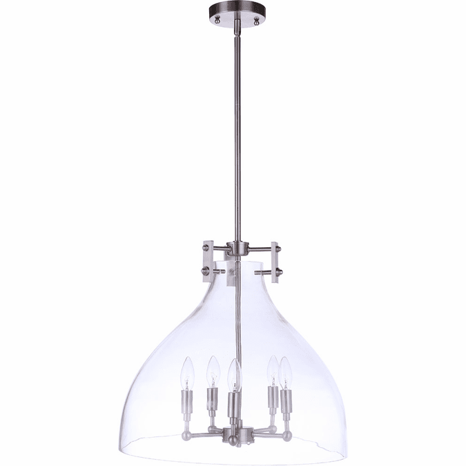 Craftmade 55895-BNK Chardonnay Modern Brushed Polished Nickel 19.5" Lighting Pendant