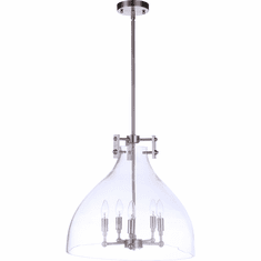 Craftmade 55895-SB Chardonnay Modern Satin Brass 19.5" Hanging Light