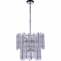 Craftmade 59229-CH Reveal Modern Chrome Drum Drop Ceiling Lighting