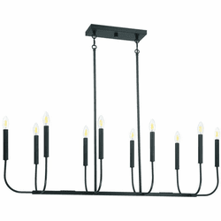Craftmade 59870-FB Traci Contemporary Flat Black Island Lighting