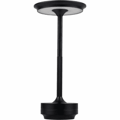 Craftmade 86294FB-TR Rikki Contemporary Flat Black LED Rechargeable Table Top Lamp