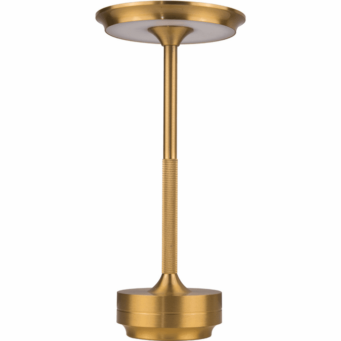 Craftmade 86294GD-TR Rikki Modern Gold LED Rechargeable Table Top Lamp