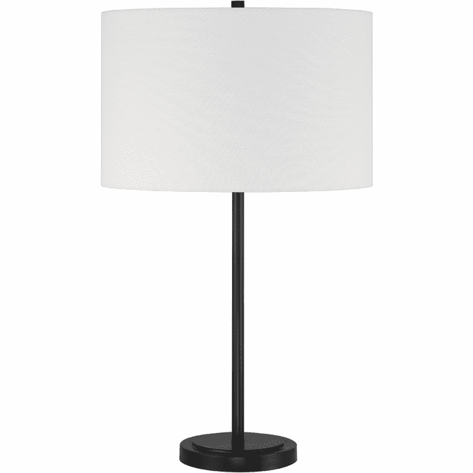 Craftmade 87009FB-T Jones Modern Flat Black Table Top Lamp