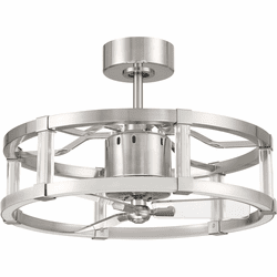 Craftmade ALS24BNK3 Alexis Contemporary Brushed Polished Nickel LED 24" Ceiling Fan