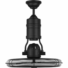 Craftmade BW321FB3 Bellows III Flat Black 18" Ceiling Fan
