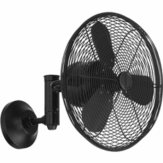 Craftmade BW414FB3 Bellows IV Flat Black 14" Ceiling Fan